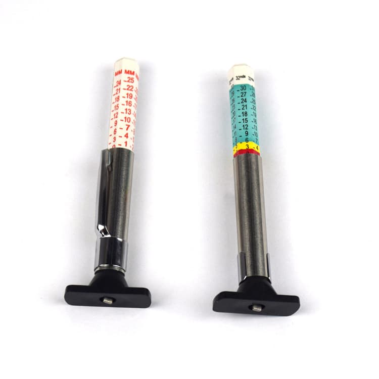 Tire Tread Depth Gauge Tire Rubber Wear Measurement Tool Tread Pen Automotive Scale In Stock