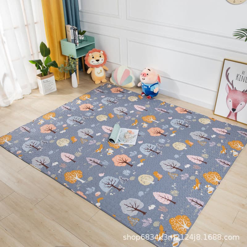 Factory direct sales cross-border cotton floor mat baby crawling mat game mat modern simple pet mat model room carpet