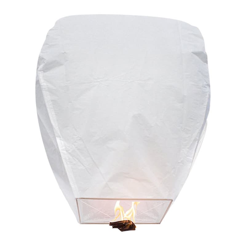 Biodegradable, color-coated, flame-retardant, small-sized packaged white and black cloth wax block with square base, folding Kongming lantern.