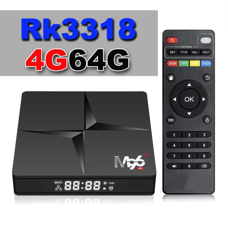M96+ Network Set-Top Box RK3318 4K TV Box 4GB 32GB 64GB 2.4GHz 5GHz Android 10.0