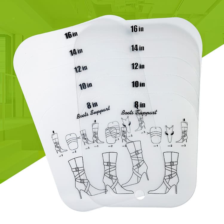 16-inch 5-in-1 Shoe Stretcher Insert, PP Shoe Stretcher Sheet, Straight Elastic Boot Stretcher Insert, Wholesale Shoe Tree for Shoe Protection