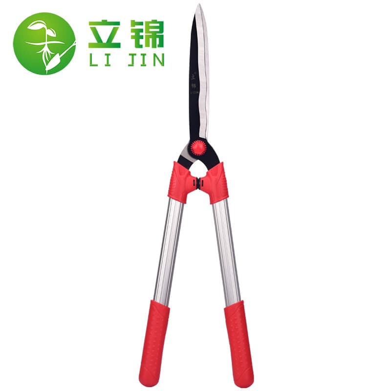 Lijin gardening large branch shears, hedge shears, green shears, flower and tree shears, lawn shears, wide-blade aluminum alloy SK5 grass shears