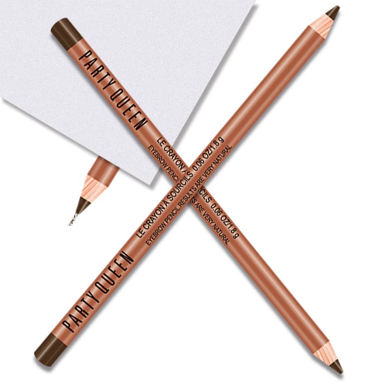PartyQueen Professional Black Brown Eyebrow Pencil, Factory Direct Cosmetics Wholesale [Factory Direct]