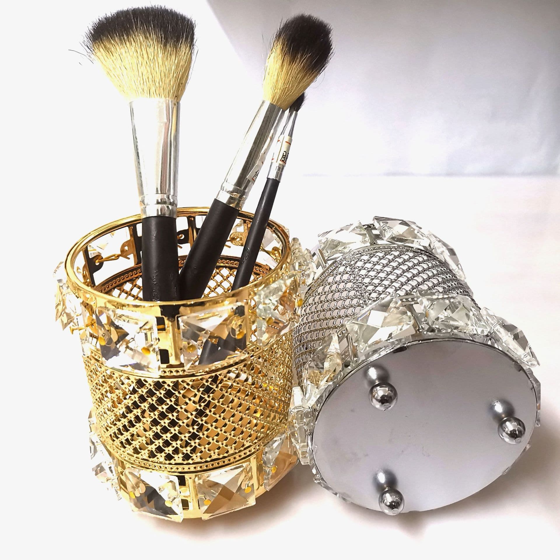 Factory Direct European-Style Crystal Glass Pen Holder Makeup Brush Nail Art Brush Storage Cup