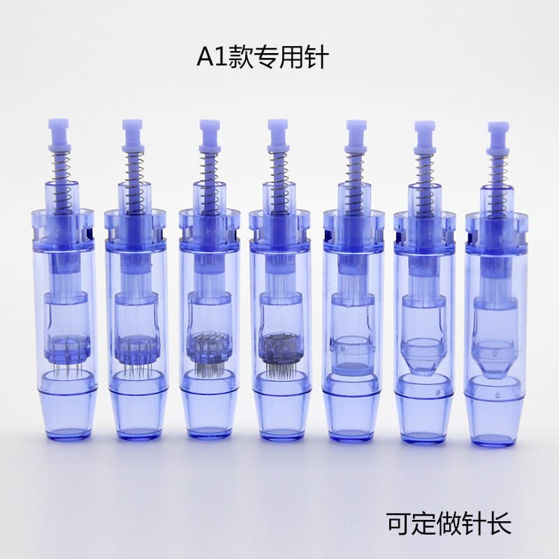 Cross-border Foreign Trade A1 Bayonet Electric Microneedle Nanocrystalline Small Square Silicon Crystal Round Crystal Water Light Needle Tattoo Needle