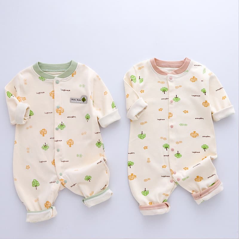 0-3 Snap Closure Baby Bodysuit, Newborn Clothes, Seamless Cotton Romper, Crawling Suit, Summer A-Class