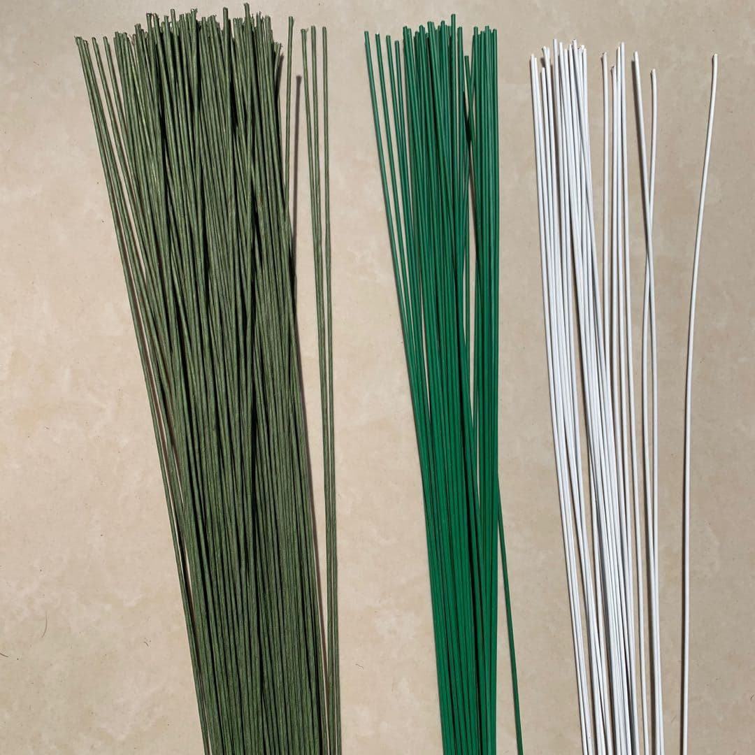 18-Gauge Thickened Wire Paper-Wrapped Wire DIY Handmade Flower Making Vein Flower Stems Flower Branch Materials Wholesale