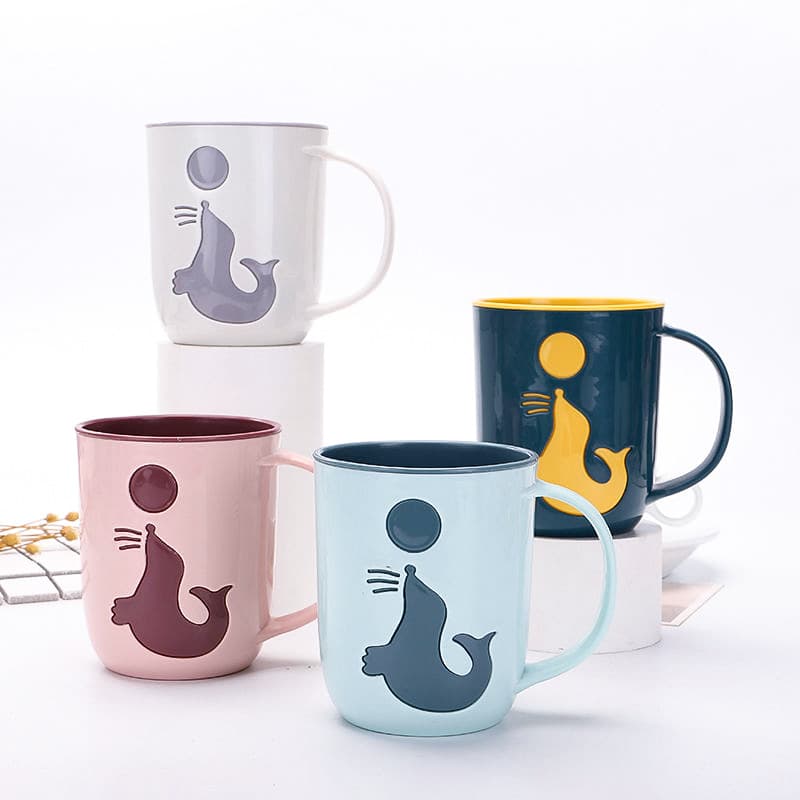 Dolphin Rinse Cup Home Toothbrush Cup Couple Creative Travel Cup Mug Water Cup Healthy