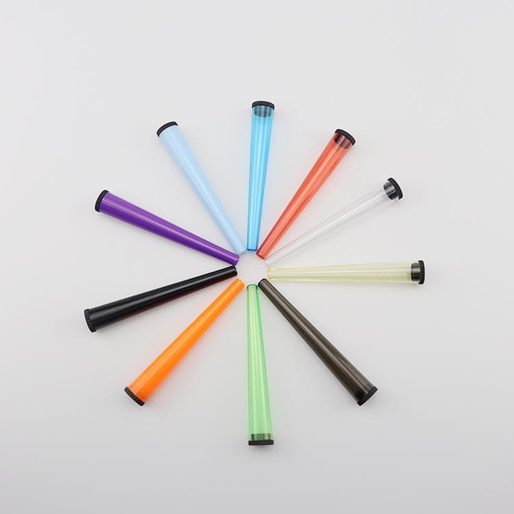 Factory direct sales, various specifications and colors, wholesale tapered tobacco tubes, plastic tubes, tobacco packaging.