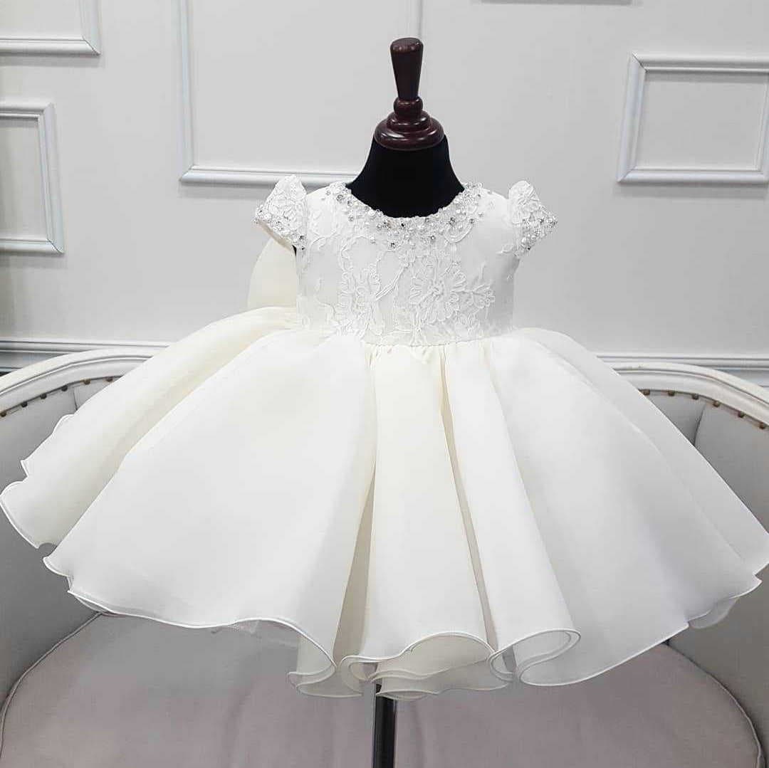 Flower Girl Princess Dress Children's Formal Gown for Piano Recital, Birthday, Toddler and Kids Tutu Performance Costume for Runway