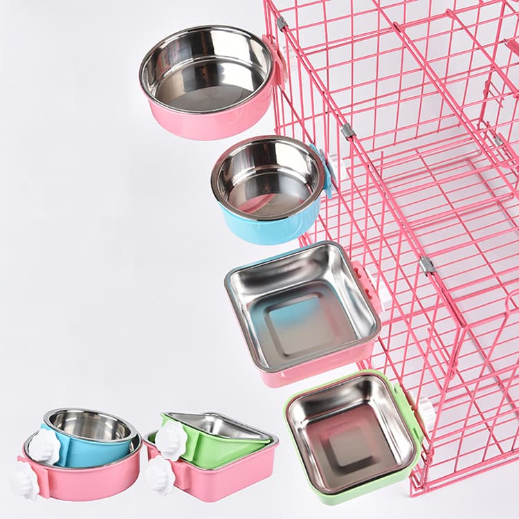 Pet Supplies Stainless Steel Cat Bowl Dog Bowl Cat Feeding Hanging For Cats Dogs Food Utensils