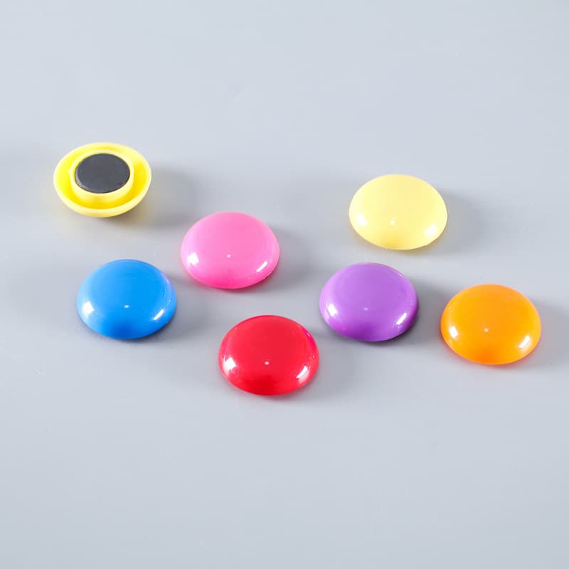 3cm Whiteboard Magnetic Push Pins, Office Colored Magnets, Round Magnetic Buttons 30mm, Magnetic Beads, Teaching Aids Magnets
