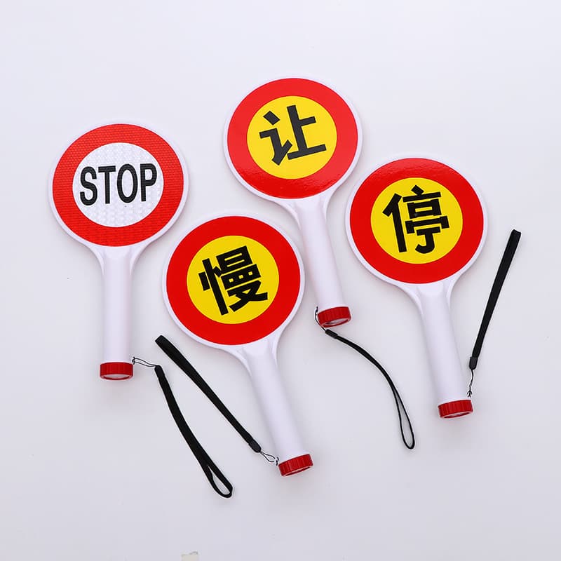 Factory Wholesale Universal Traffic Safety Handheld Stop Sign Road Sign Warning Hand-held Command Sign
