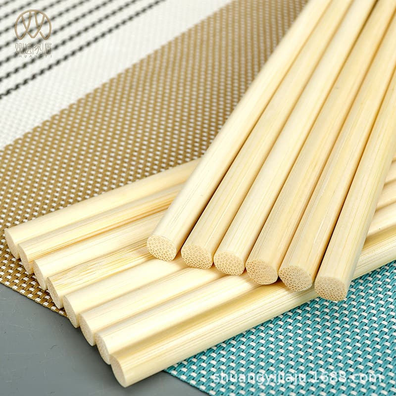 Blister-packed Bamboo Chopsticks, Commercial Knotless Natural Carbonized Japanese-style Heat-resistant Home Tableware, Anti-slip No Paint No Wax Chopsticks