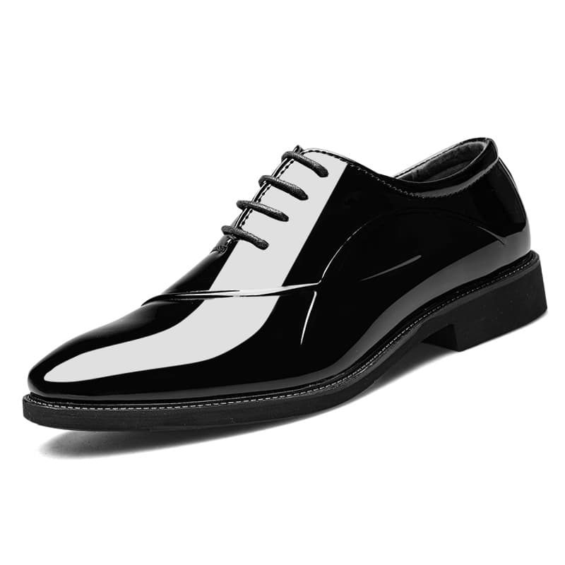 New Large Size Leather Business Formal Shoes for Men Casual Lace-Up Wedding Shoes Versatile Men's Shoes Drop Shipping