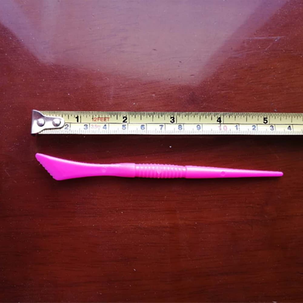 13.6 cm long plastic stick for playing with plasticine, clay, clay tools, knife and fork, bulk scraper, mixing stick, scraping stick