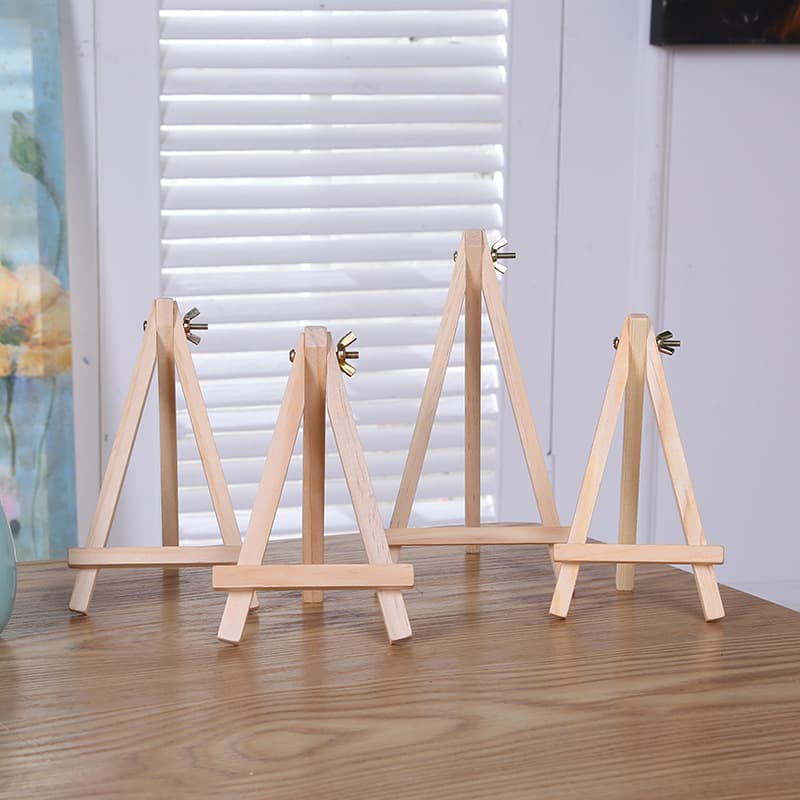 18*24 Easel Threaded Foldable Easel Wooden Tripod Desktop Painting Display Stand Factory Direct