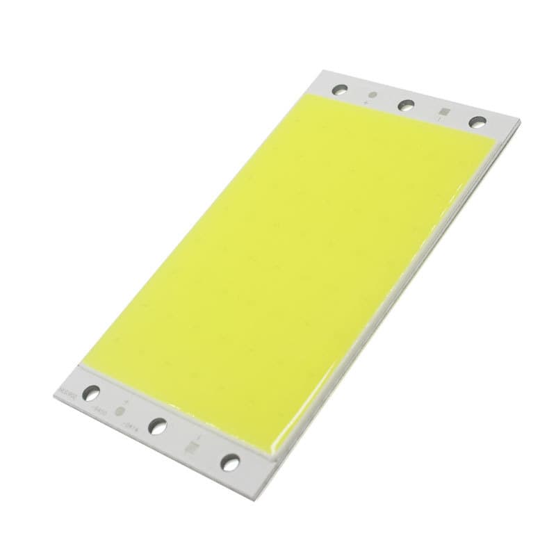 Factory Direct COB Light Board 12V Rectangular Surface Light Source for Indoor Desk Lamps, Car Lights, DIY Modification 10W 20W 50W