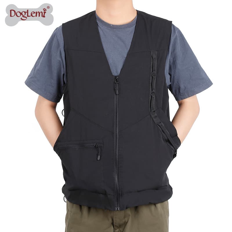 Professional Dog Training Vest with Large Pockets Multi-functional Trainer Jacket Anti-Scratch Top