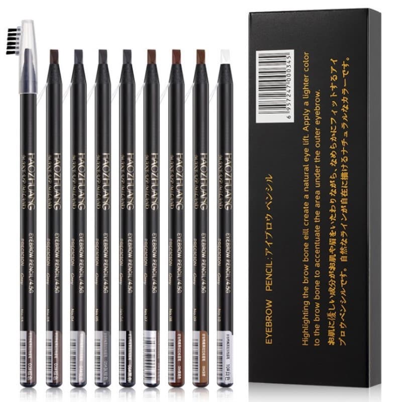 Professional Makeup Artist Waterproof Sweatproof Long-Lasting Natural Matte Eyebrow Pencil Hard Core Pull Line Cutting