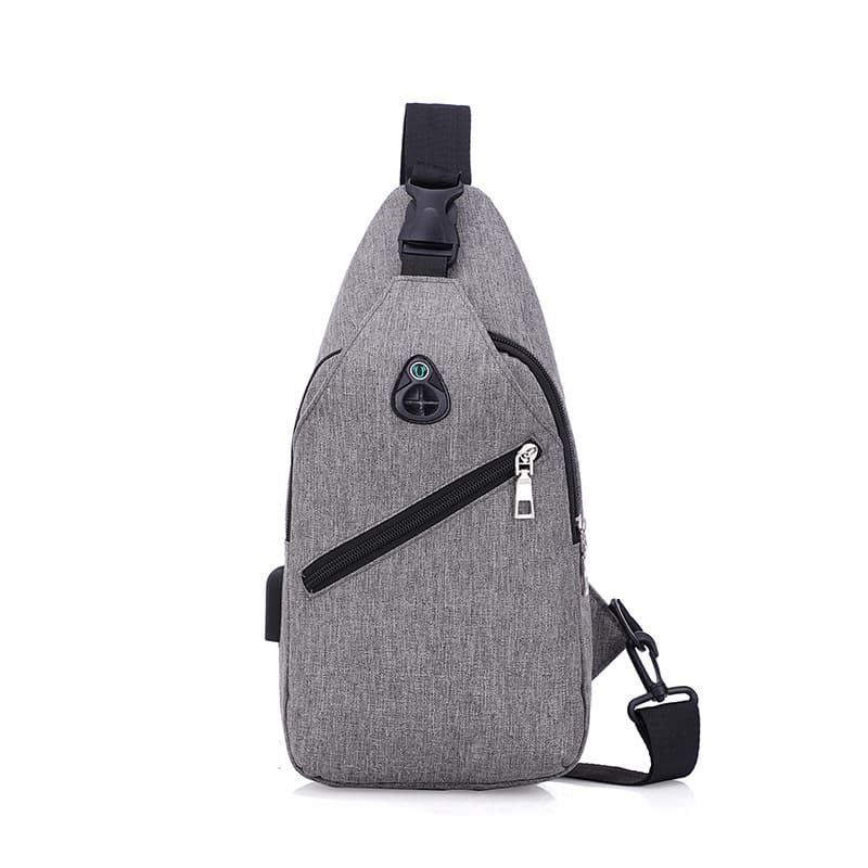 Foreign Trade Fashionable Men's Chest Bag, European and American Trendy Shoulder Bag, Sports Crossbody Bag, Printed Logo Gift Wholesale
