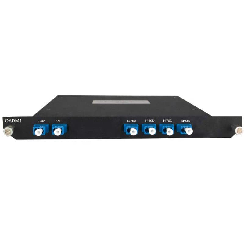 4-Channel Metal Enclosure CWDM OADM Module 1470/1490 Single Mode with LC/UPC Connectors