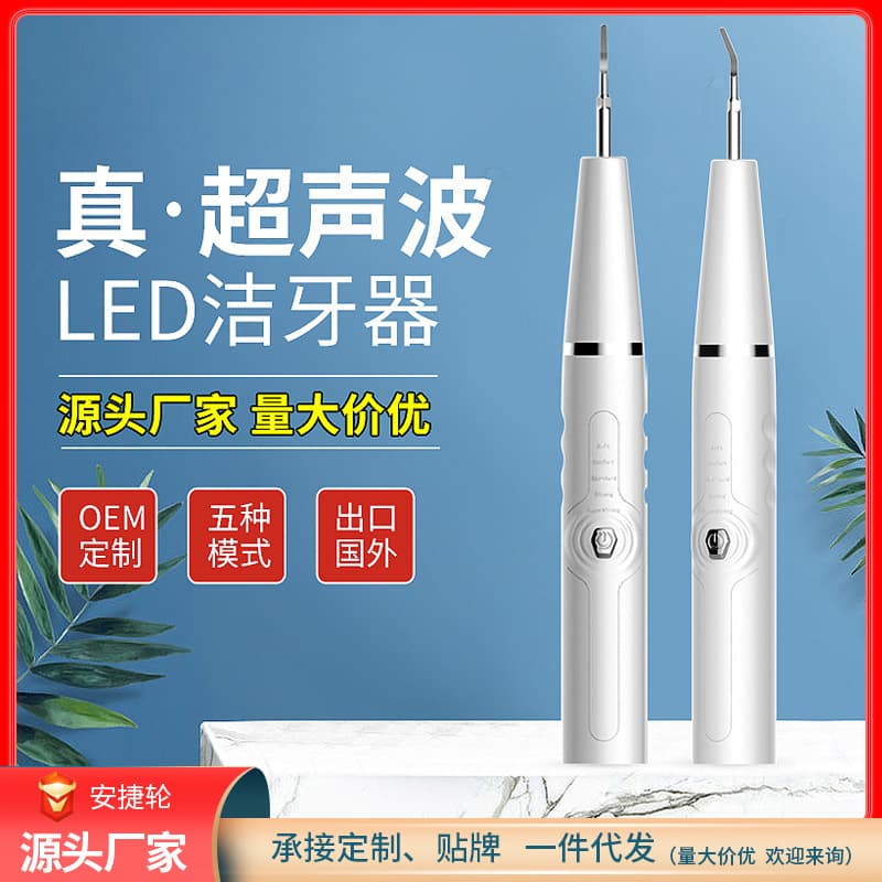 Home Ultrasonic Dental Scaler Tartar Remover LED Teeth Cleaning Tool