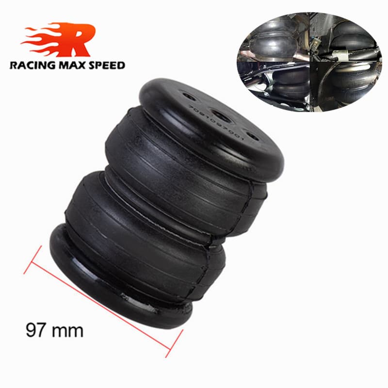 Cross-border Modification Air Suspension 97mm Truck Shock Absorber Rubber Airbag Single Port 1/4" NPT 2E2200