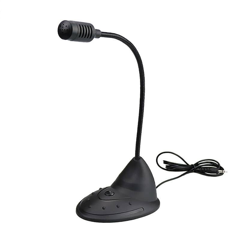 Small Microphone for K-Song Voice Chat Meetings Desktop Laptop Computers 3.5mm Microphone Miniature Home Use Computer K-Song Microphone