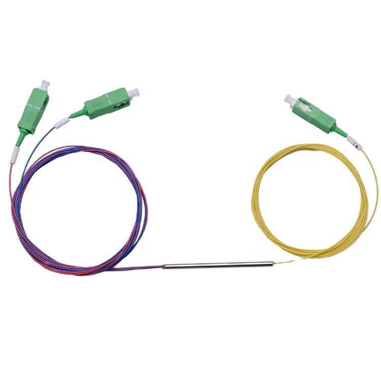 Steel Tube or ABS Enclosure CWDM 1x2 Three-Port Bare Device 1270nm to 1610nm