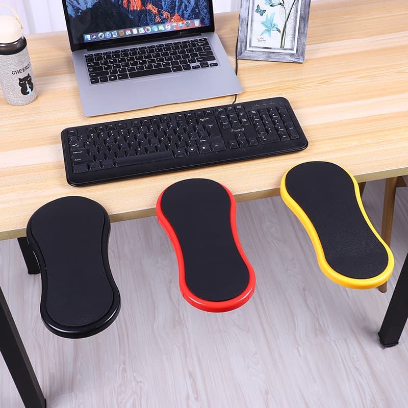 Rotatable 180 Degrees Computer Mouse Pad with Wrist Support Armrest Desk Mat Rubber Material Single Side for Computer Accessories