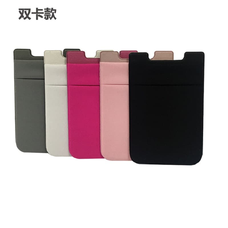 Elastic Lycra SIM Card Holder, Lycra Phone Card Holder, Dual SIM Card Slots, Back Sticker Card Pouch