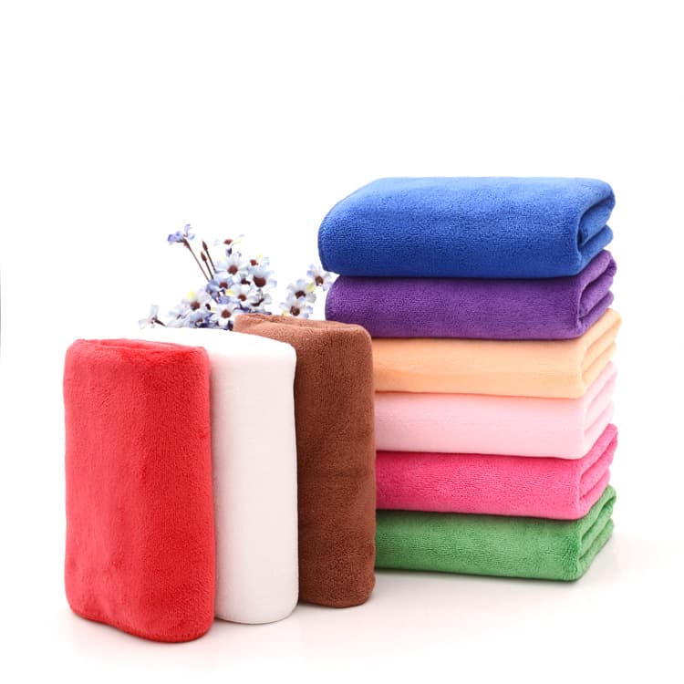 Wholesale microfiber hair drying towels, 300g, suitable for beauty salons, barber shops, car cleaning towels, absorbent cleaning cloths.