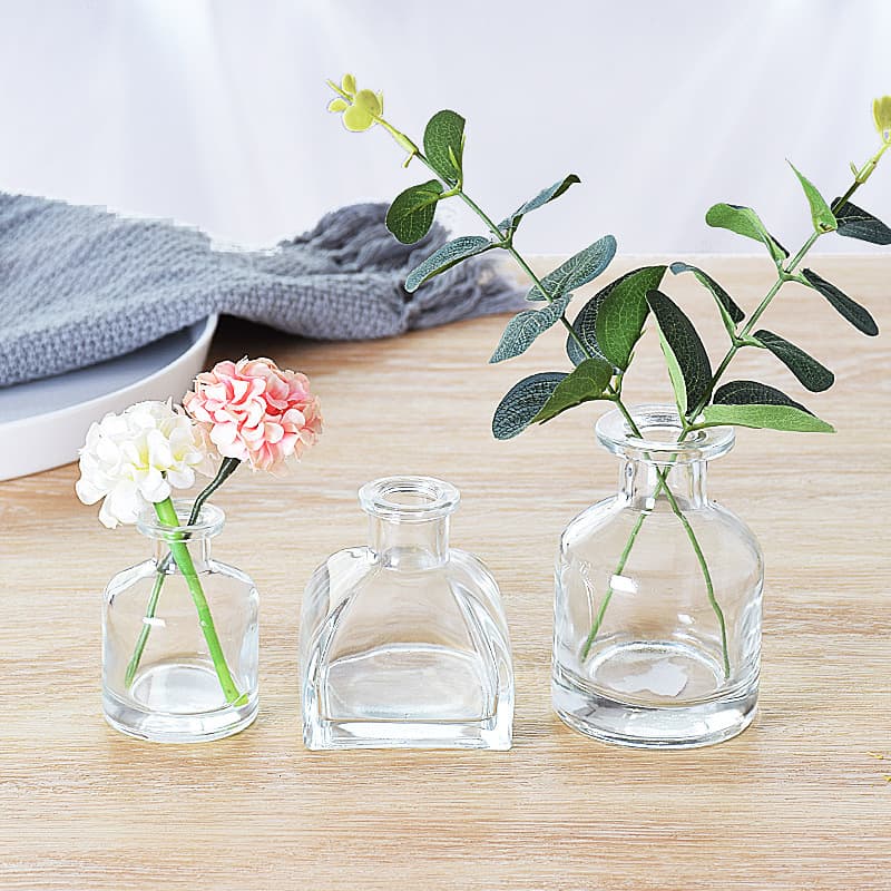 Creative Nordic Ins Glass Vase Simple Hydroponic Insert Vase Desktop Mini Dried Flower Decoration Home Ornament