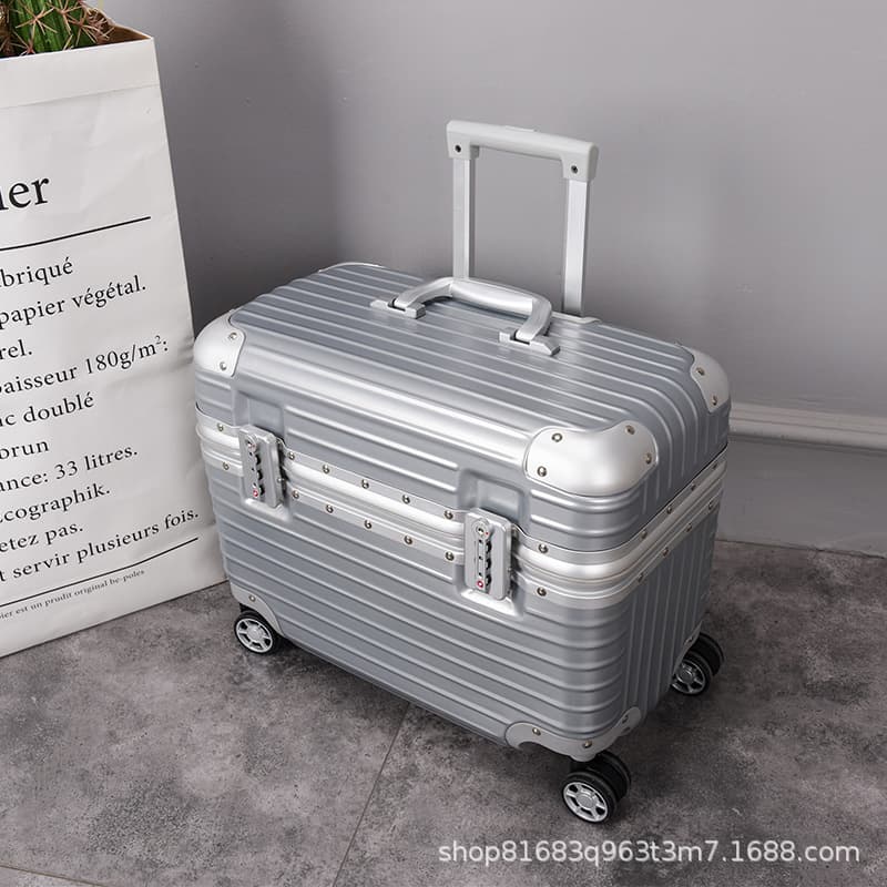 Premium Flight Attendant Carry-On Spinner Suitcase Pilot Boarding Flip-Top Luggage Trendy Small Men's Camera Photography Handheld Case