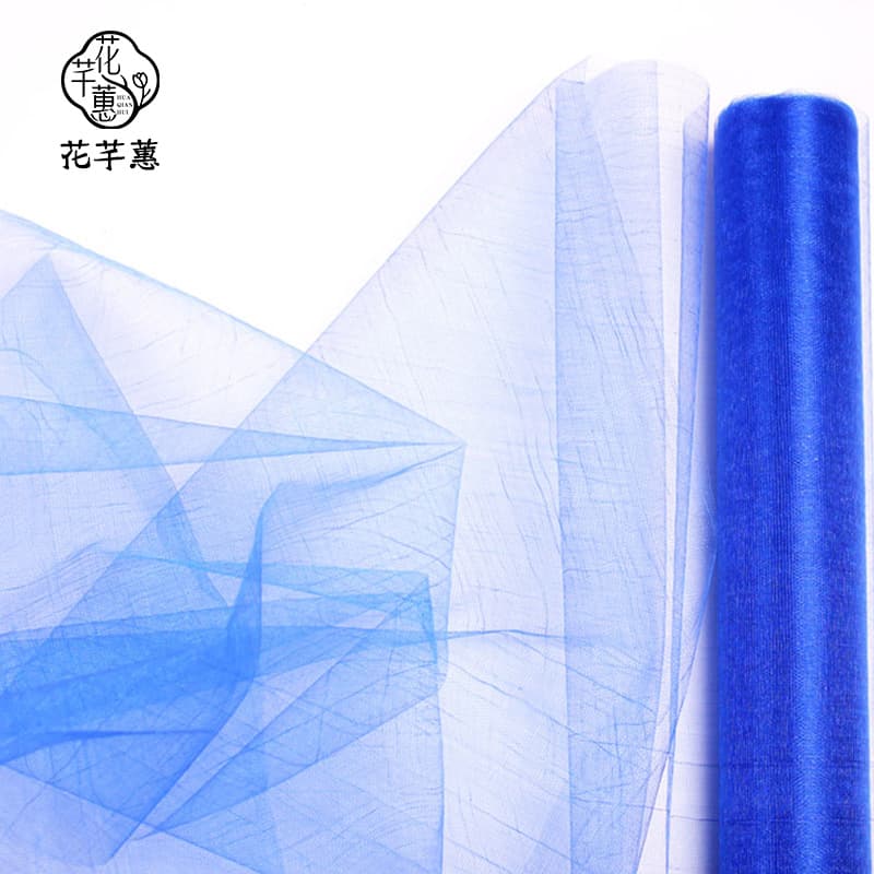48cm Pearl Snow Gauze Flower Packaging Crystal Gauze Wedding Decoration Internet Celebrity Yarn Bouquet Packaging Veil Pearl Snow Gauze
