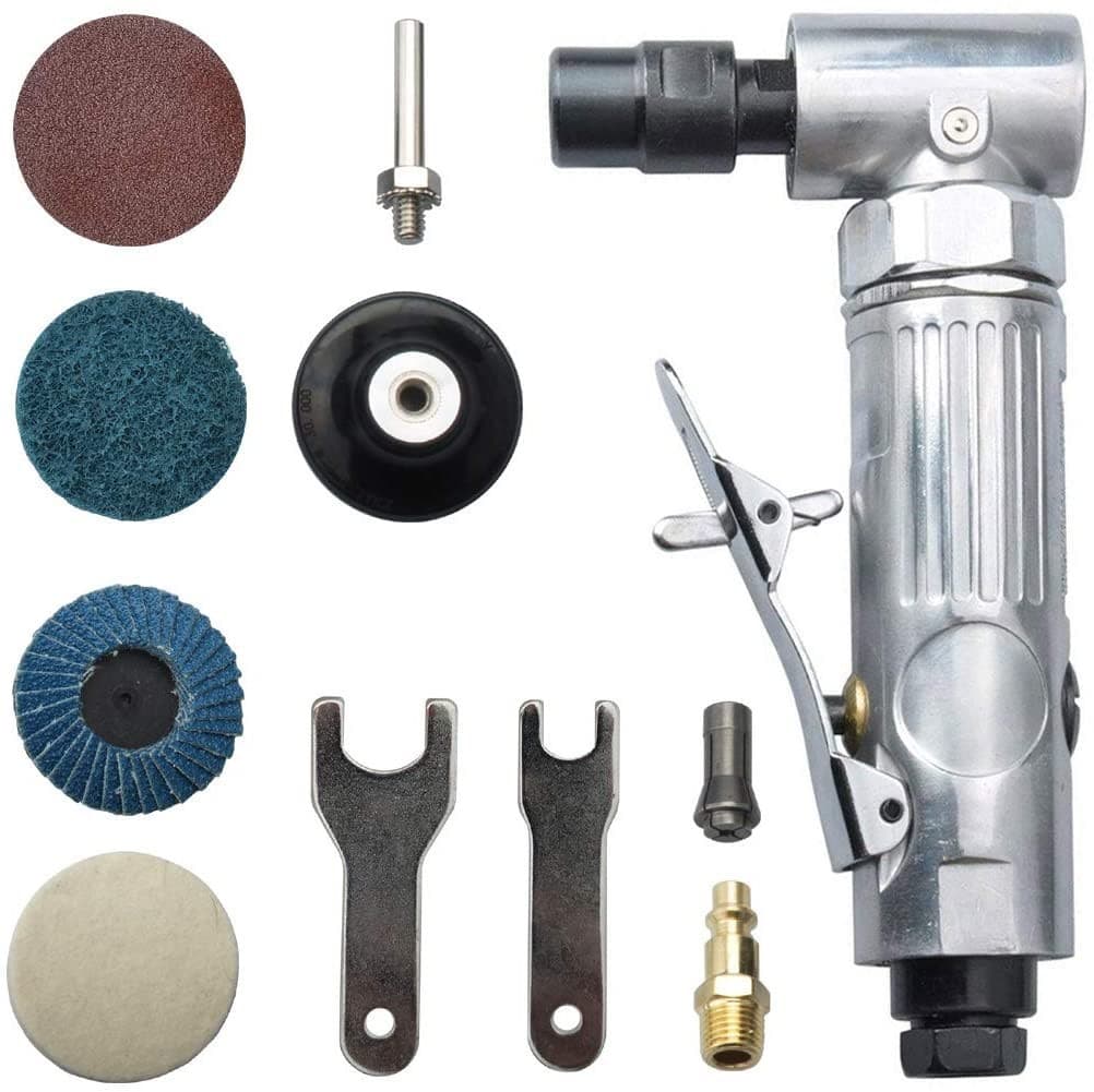 Wholesale industrial-grade pneumatic tools, 90-degree grinders and polishers, INSO pneumatic tool elbow grinders.