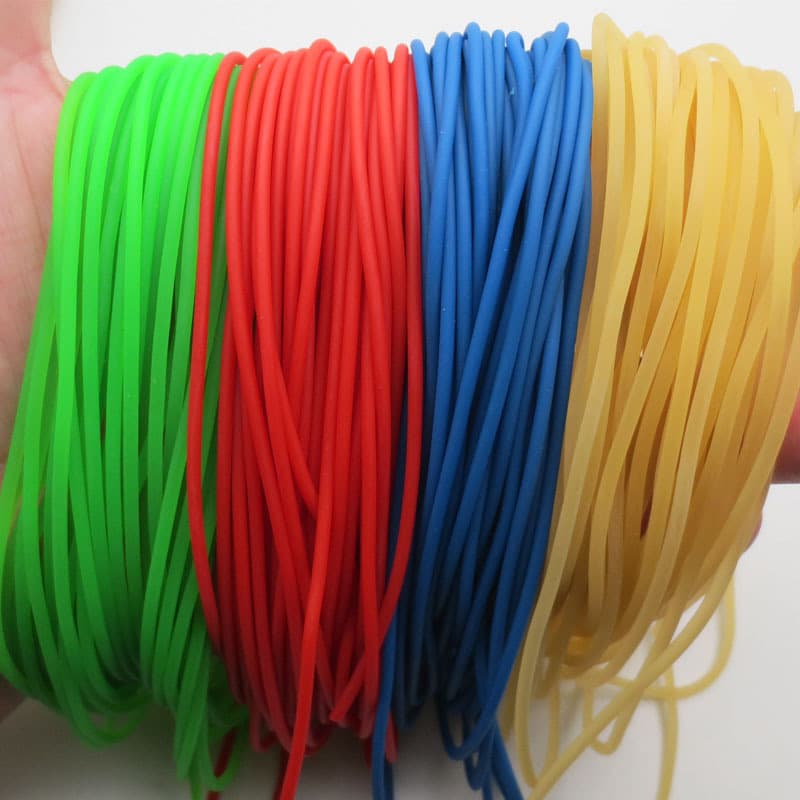2-8mm Solid Rubber Band High Elastic Slingshot Round Rubber Band 2-6mm Latex Tube Hunting Shooting Chiffon Rubber Band