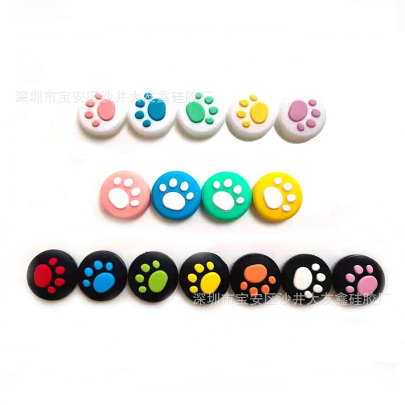 Joycon Joystick Caps Switch Cat Paw Caps Left-Right Split Lite Console Animal Crossing Silicone Caps