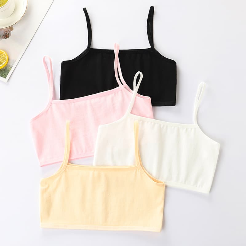 Adolescent Women's Bra Nylon Material Suitable For 9-16 Years Old Girls Student Wear Wirefree Comfortable Bra For Kids