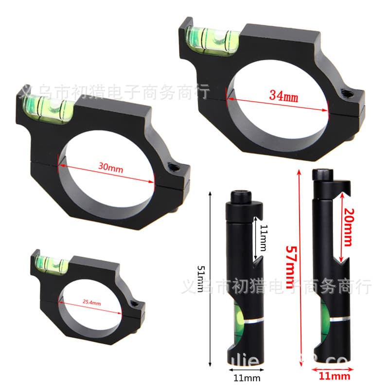20/21mm level bracket metal bracket cylindrical level full metal with silver ring wrench