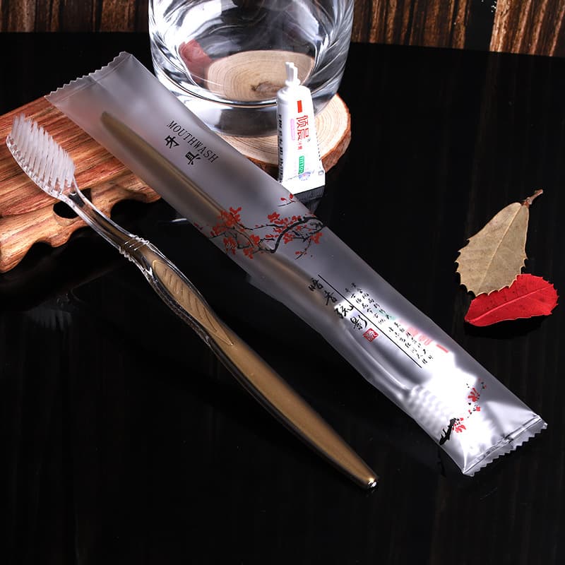 Hotel disposable toothbrush and toothpaste, disposable toiletries toothbrush, hotel-use disposable soft-bristle toothbrush
