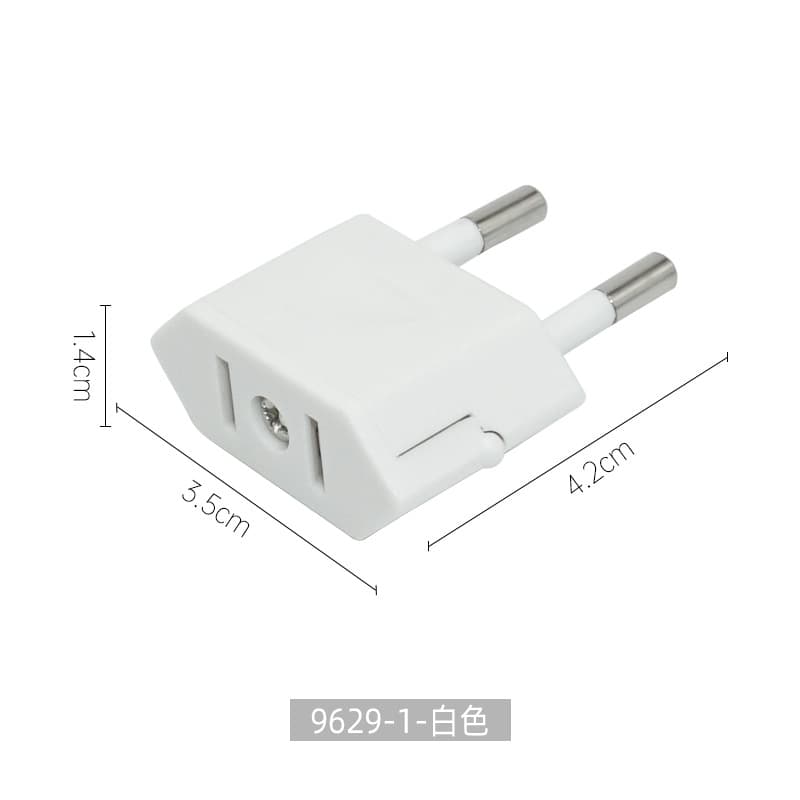 Multi-Purpose US to EU Plug Adapter Converter US Standard Socket to European Standard Outlet for Export 9629