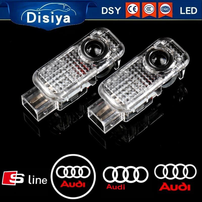 LED Car Door Welcome Light For Audi Specific Logo Laser Projection Lamp Automotive Accessories Other Car Lights