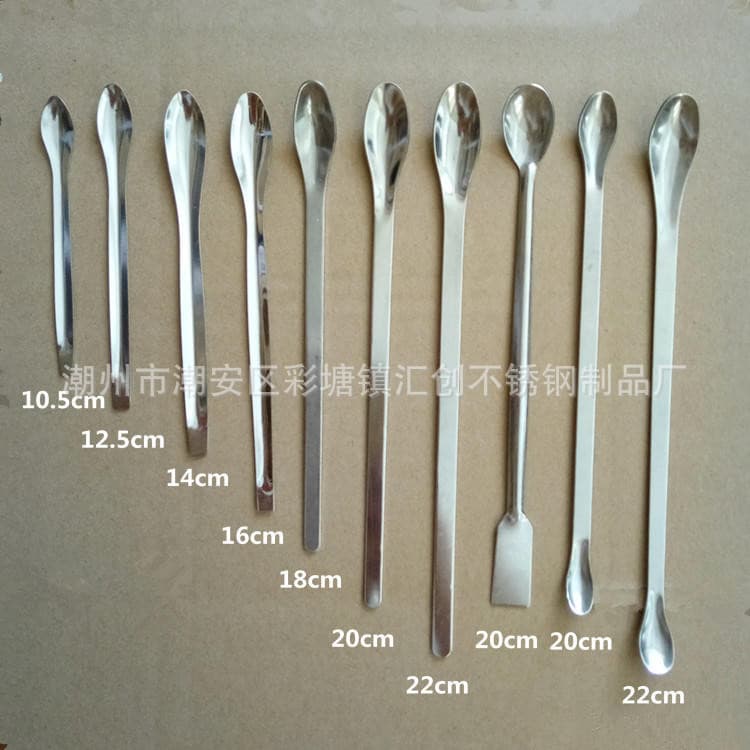 3*1 stainless steel medicine spoons, double-ended medicine spoons, single-ended square-head medicine spoons, thickened medicine spoons.