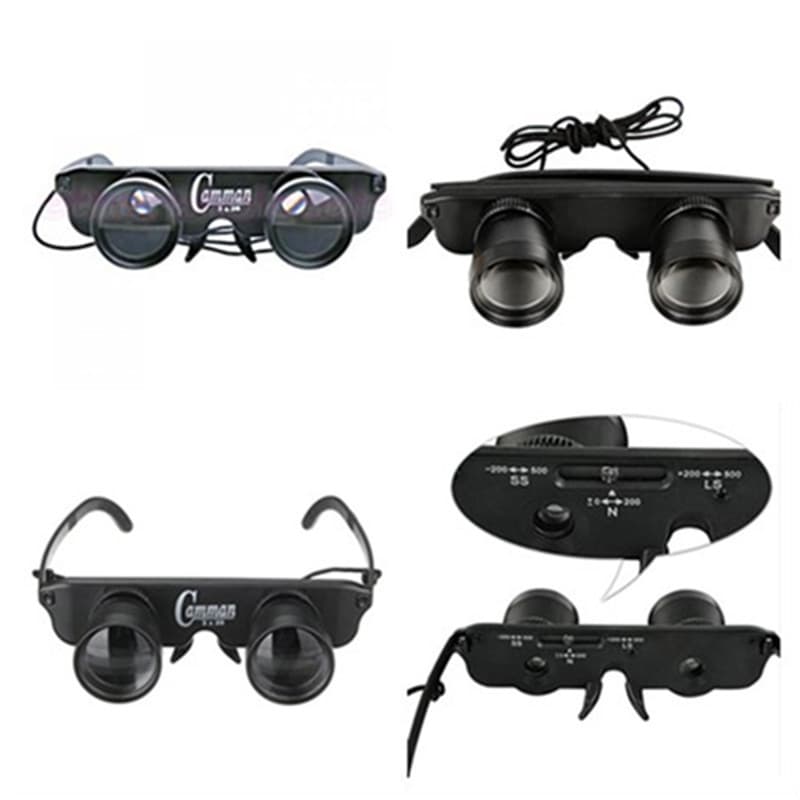 Fishing Telescope with Float Magnification, Multifunctional Presbyopia Myopia Magnifying Headband Fishing Glasses for Viewing