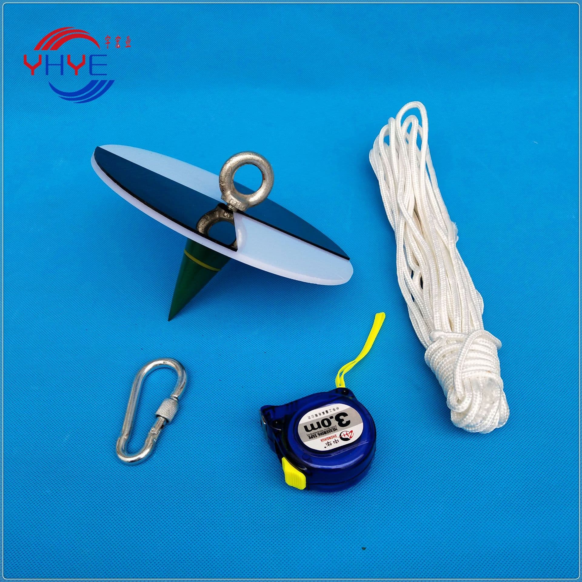 Integrated disc with 3m waterproof tape measure, high-quality black and white transparency disc, Secchi disk