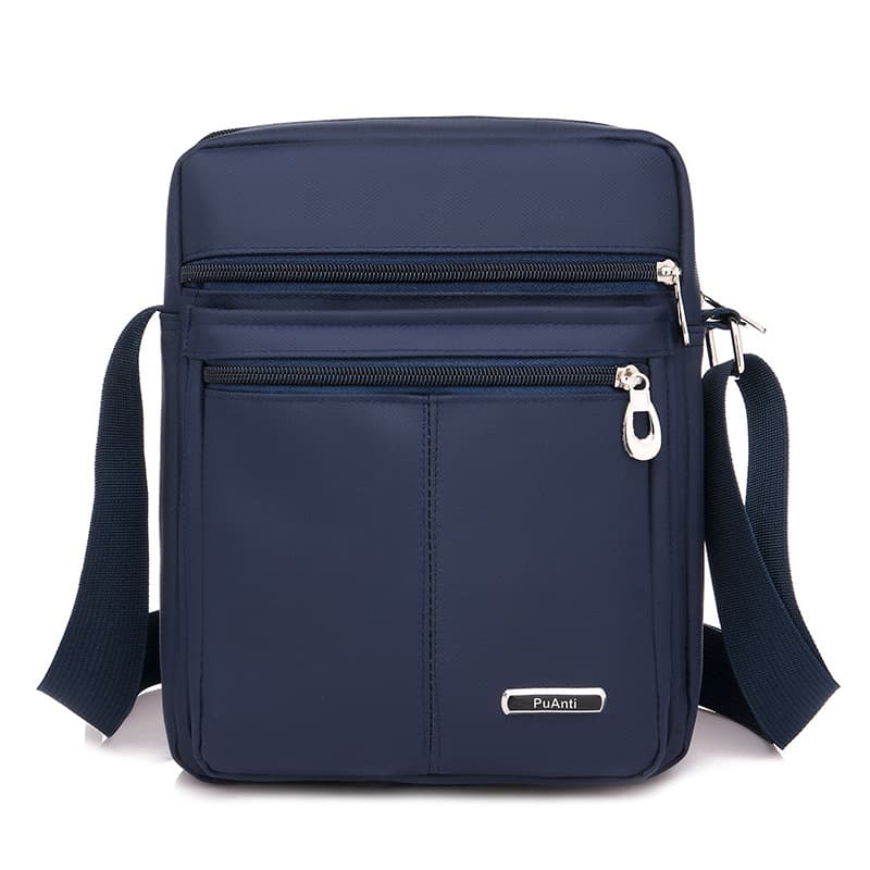 New men's single shoulder bag, waterproof Oxford fabric business crossbody bag, large capacity travel casual single shoulder backpack cross-border