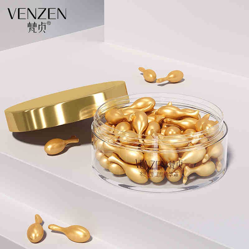 Vanzhen Placenta Essence, Hydrating, Moisturizing, and Pore-Minimizing Skincare Products; Fullerene Capsules; Wholesale Essence