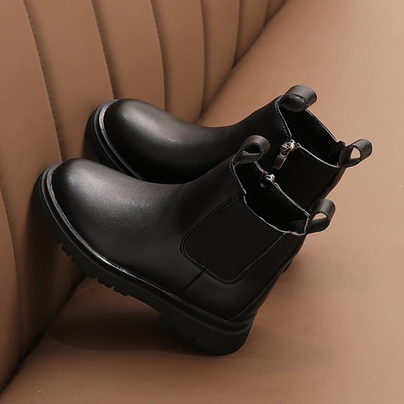 Girls' Boots Korean Style British Lined Low-Top Princess Short Boots Winter 2026 New Boys Martin Boots